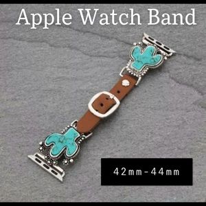 WESTERN APPLE WATCH CACTUS Band Fits 42/44M.